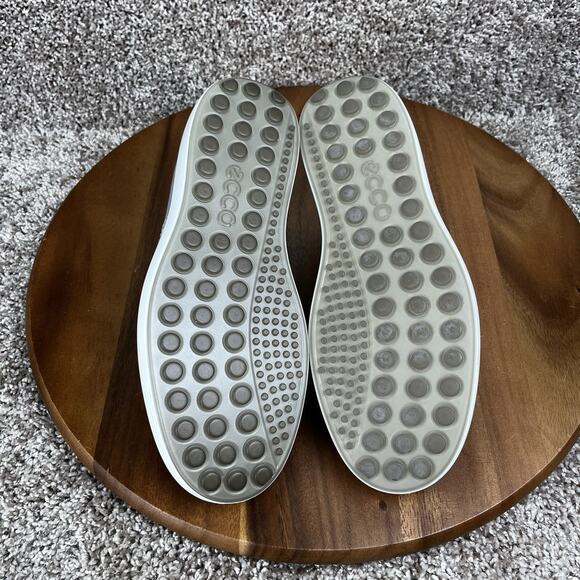 Ecco Soft 7 Perf Slip-on 2.0 Leather Men's UK 40 / US 6-6.5 Sneaker Shoes Gray - Picture 9 of 12